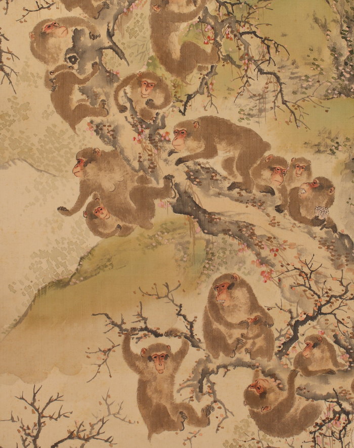 掛軸紹介 群猿図 | 掛け軸や骨董品の販売・買取なら株式会社縁［大阪］
