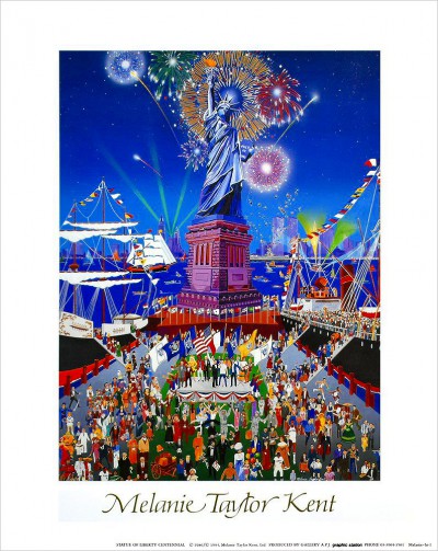 メラニーケント】 「リターンケーブルカー」 シルクスクリーン(作品