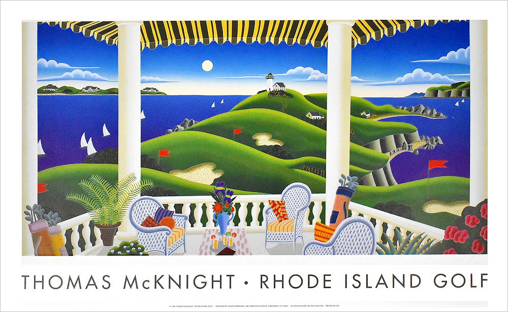 トーマス・マックナイト版画 (Thomas McKNIGHT)「レッドカウチ」