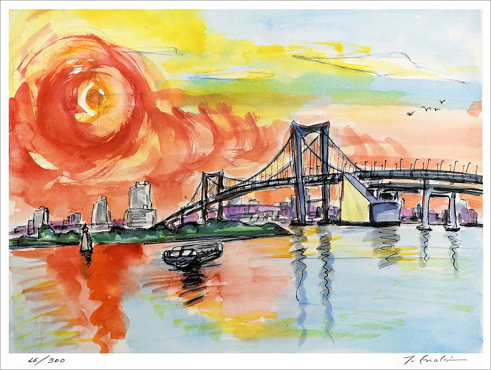 ボネック ガーデン リトグラフ 石版画 絵画 風景画 洋画 【公式通販】