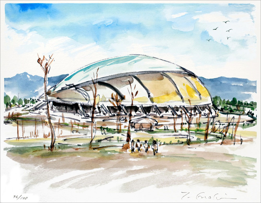 榎木孝明 絵画 (版画/ジクレー) 未来の卵/大分スポーツ公園 2984