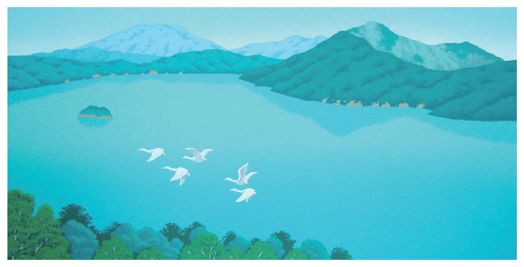 国武久巳 絵画(版画/シルクスクリーン) 摩周湖 4145|アート＆フレーム