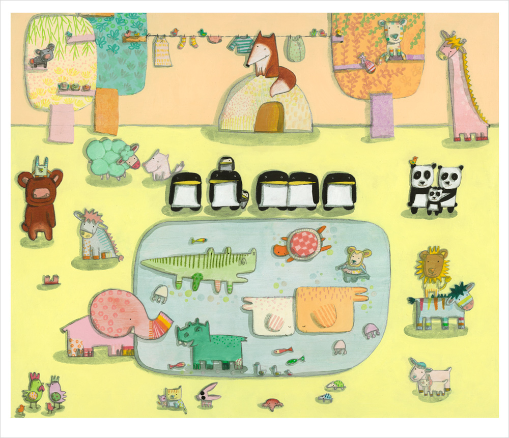 キロメロ 絵画 (版画/ジクレー) ハッピー トゥゲザー 8139|アート