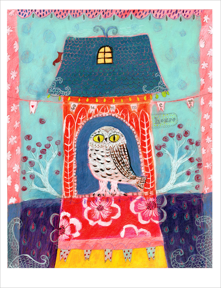 カレン・ホイプティング 絵画 (版画/ジクレー) 素敵なサマーハウス