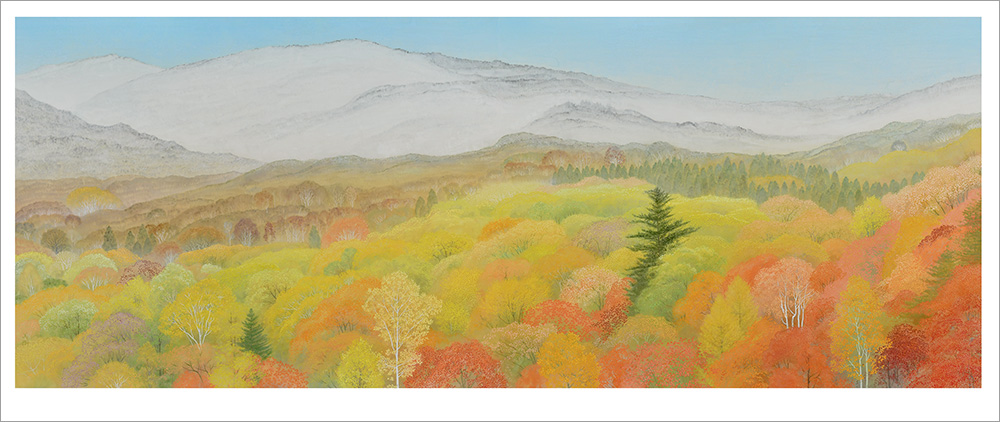 野地美樹子 絵画(版画/アーカイバル) 四季の彩(紅葉) 9599|アート