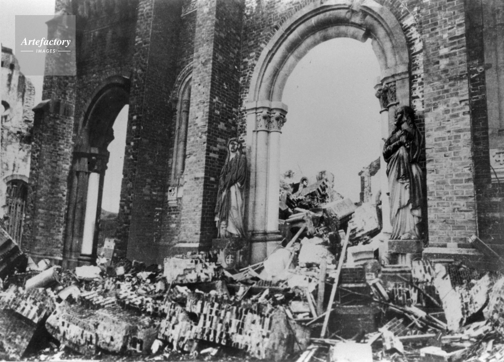 1945年 長崎原爆／被爆後間もない浦上天主堂