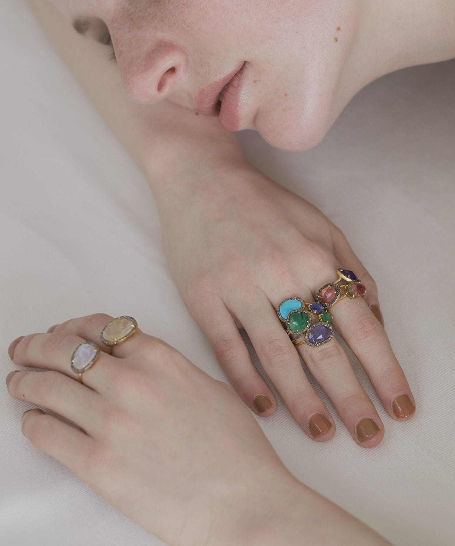 elafonisi] tanzanite pave diamonds ring｜ARTIDA OUD（アルティーダ