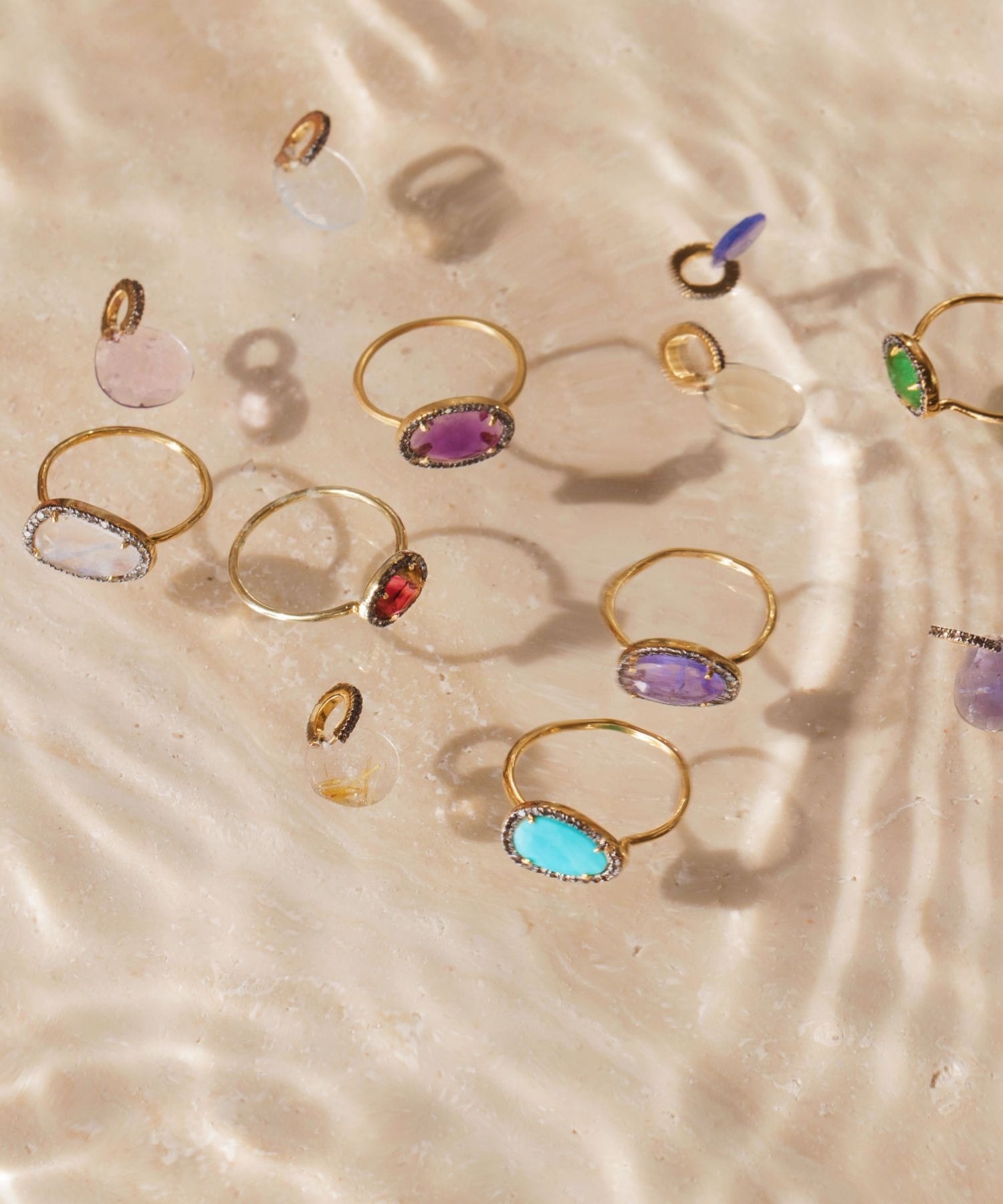 elafonisi] turquoise pave diamonds ring｜ARTIDA OUD（アルティーダ