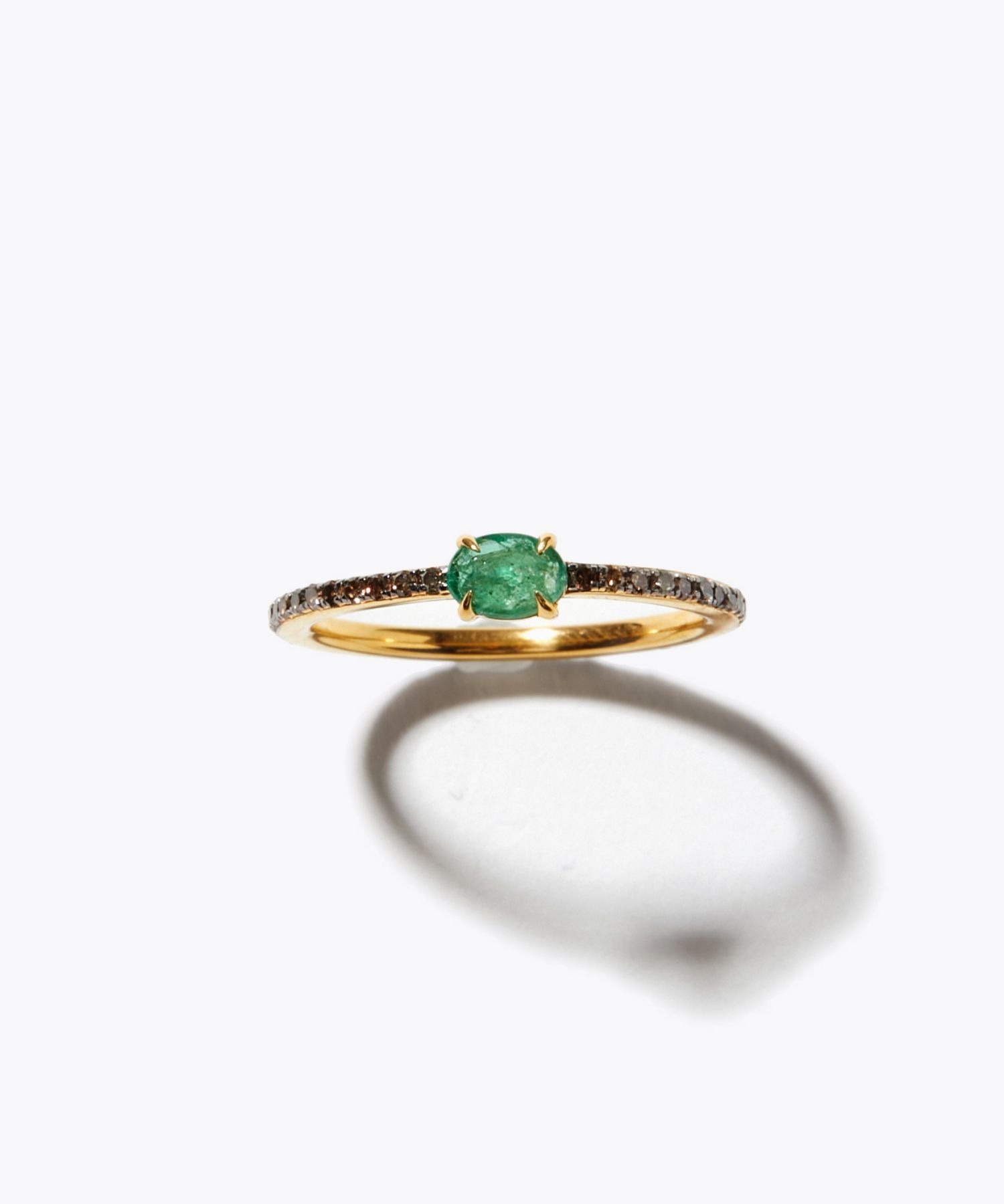 elafonisi] extra small emerald pave diamonds eternity ring｜ARTIDA