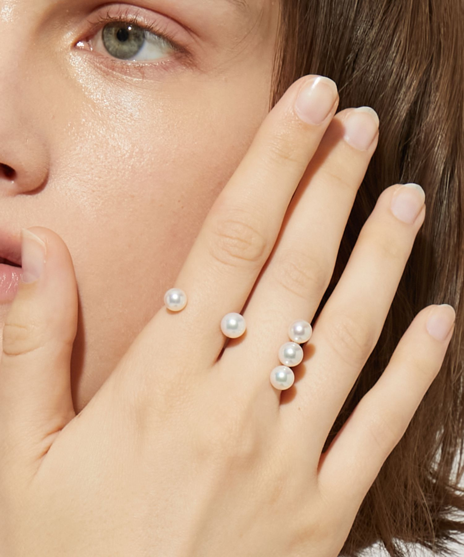 philia] akoya double finger ring｜ARTIDA OUD（アルティーダ ウード）