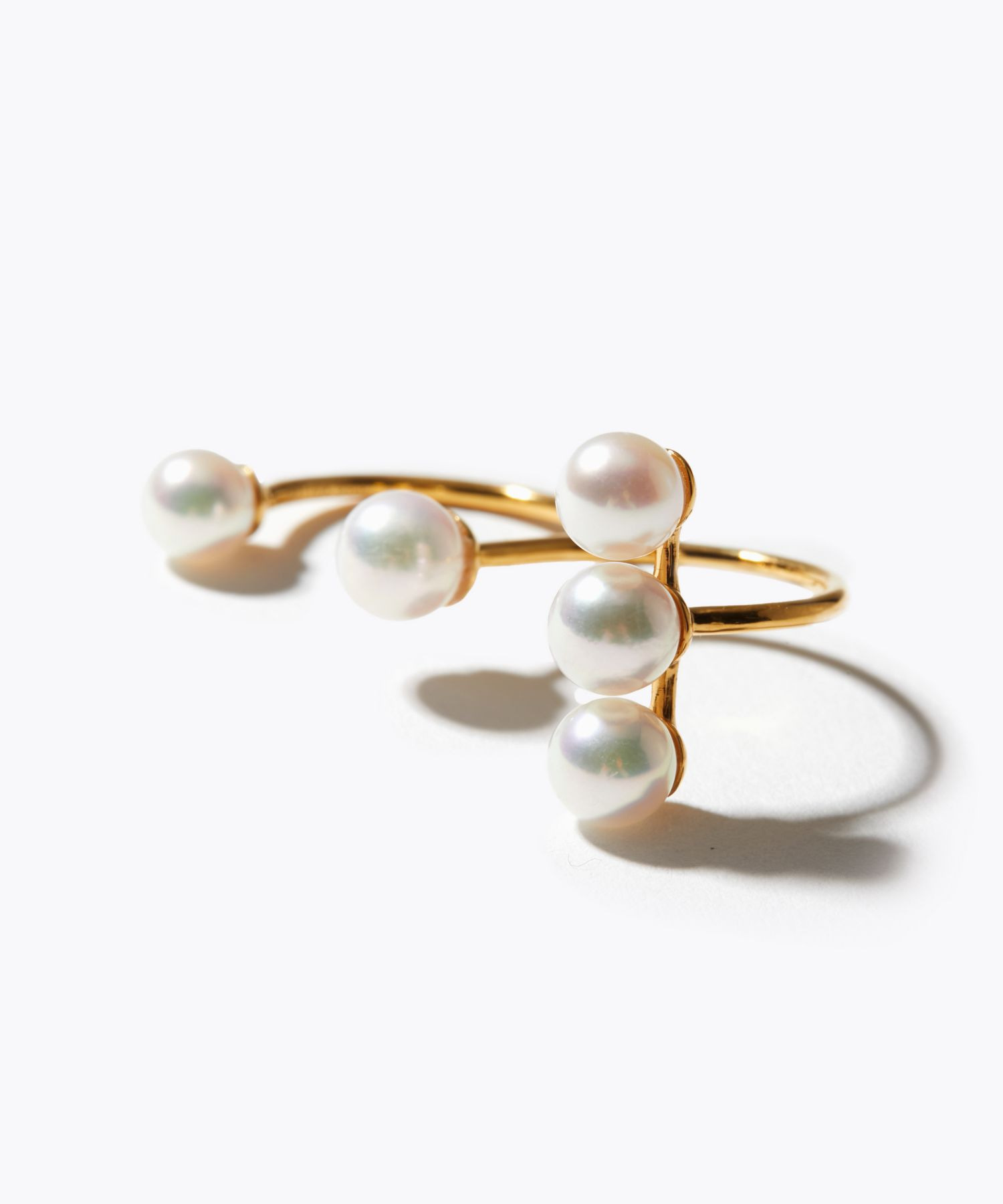 philia] akoya double finger ring｜ARTIDA OUD（アルティーダ ウード）