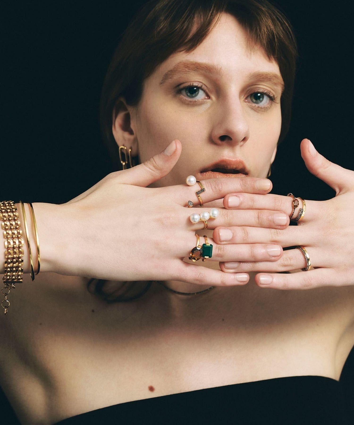 ancient] rectangle onyx ring｜ARTIDA OUD（アルティーダ ウード）