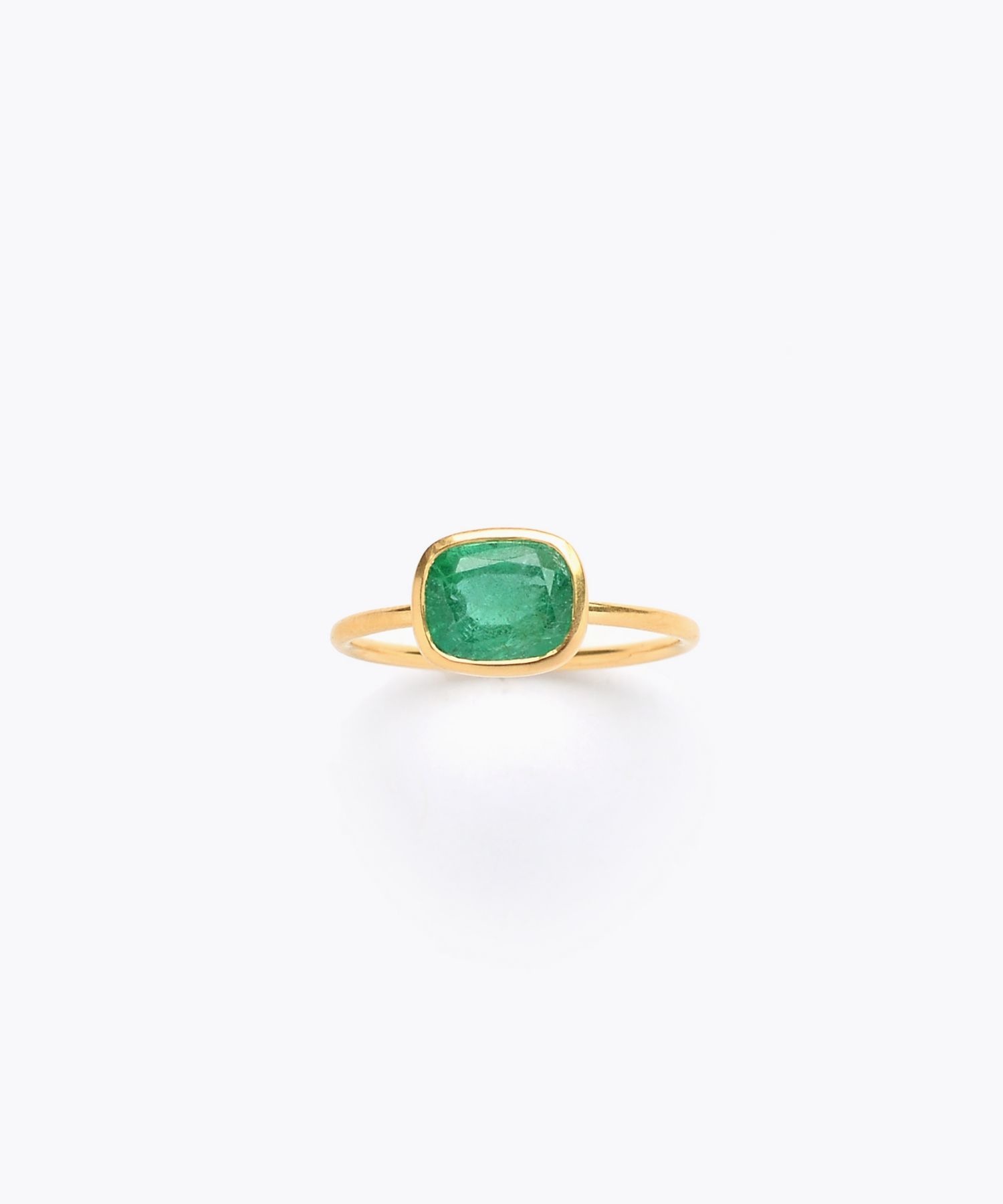 eden] One of a kind emerald bezel ring｜ARTIDA OUD（アルティーダ