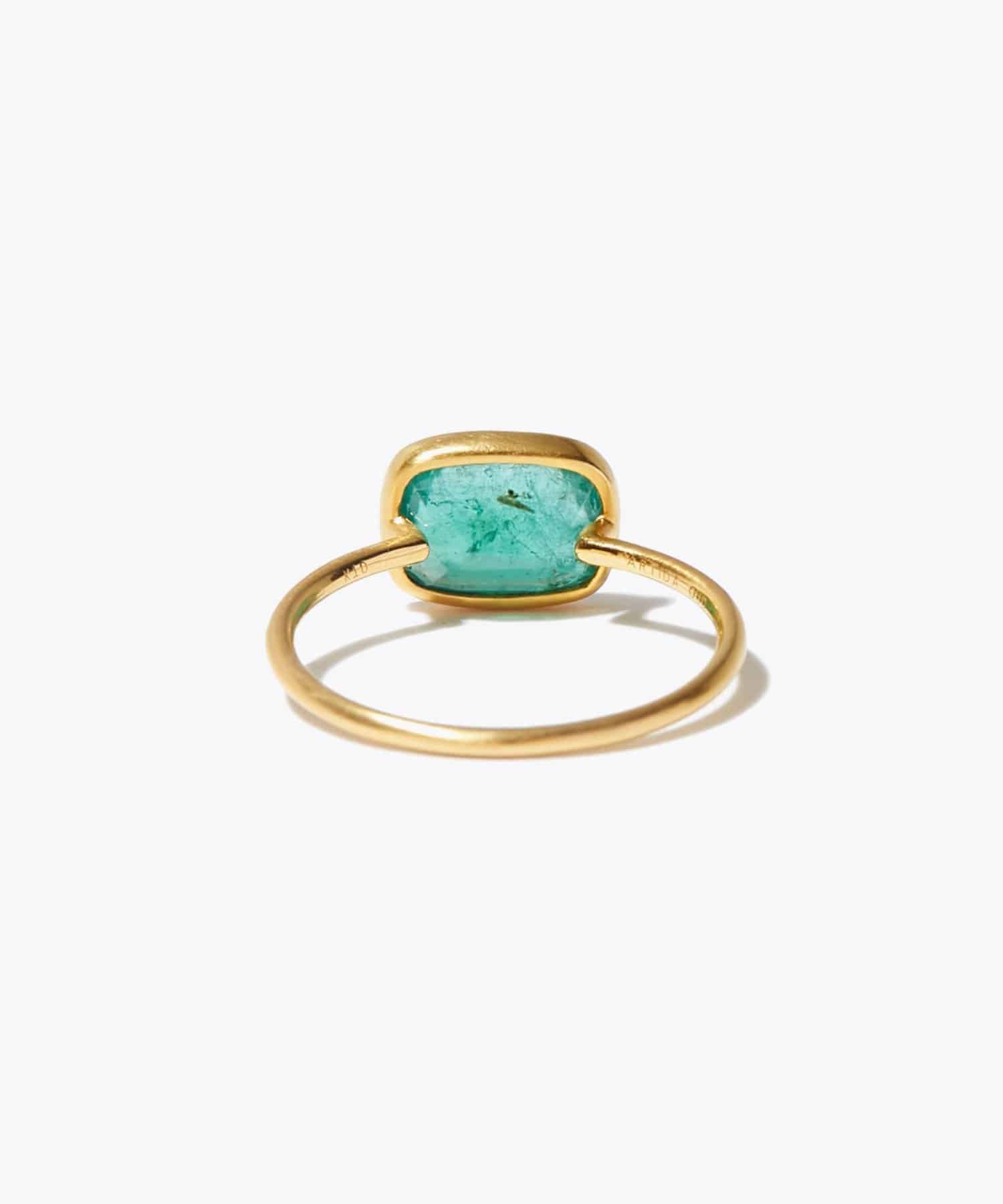 eden] One of a kind emerald bezel ring｜ARTIDA OUD（アルティーダ