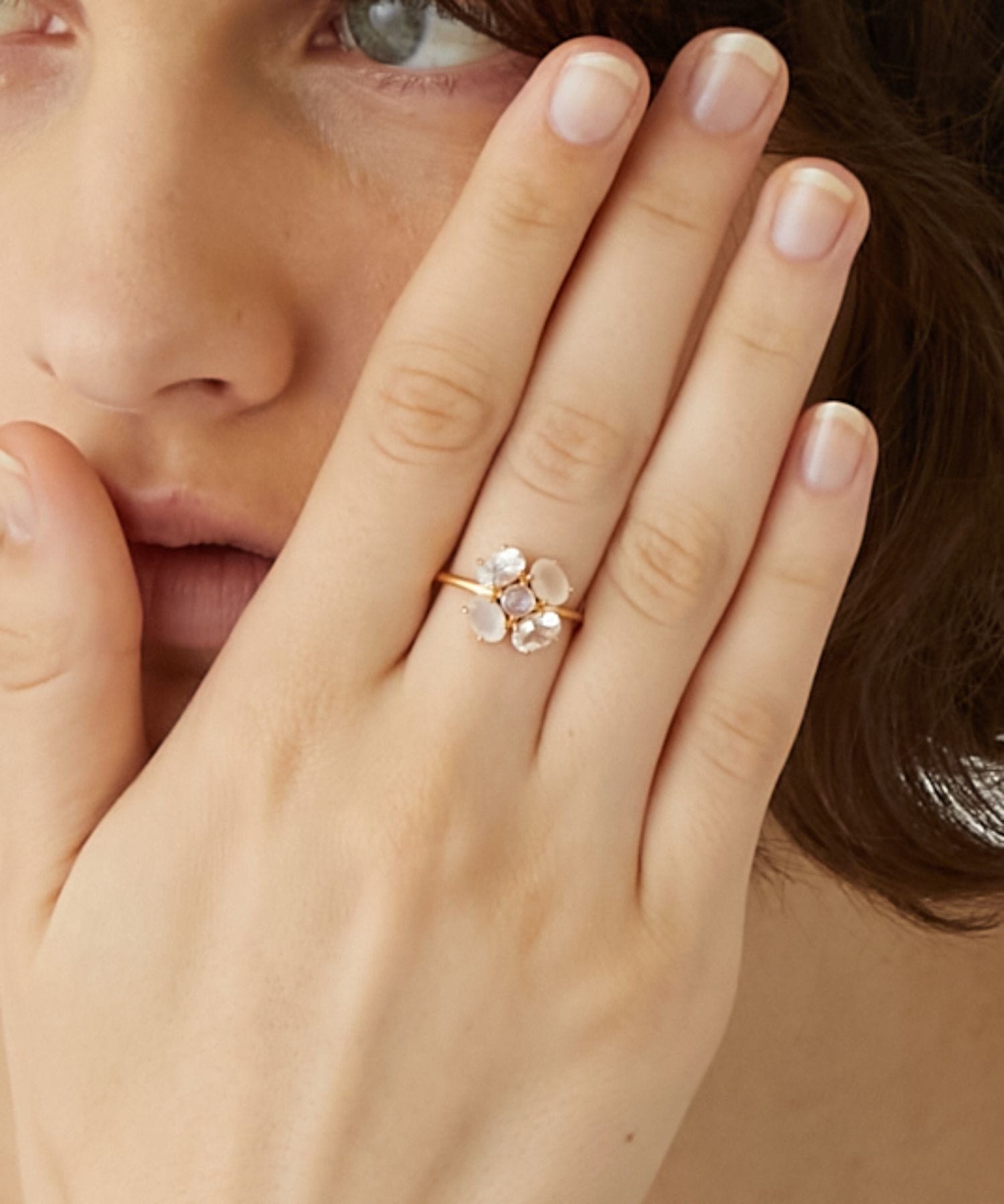 eden] rainbow moonstone moonstone poppy ring｜ARTIDA OUD（アル