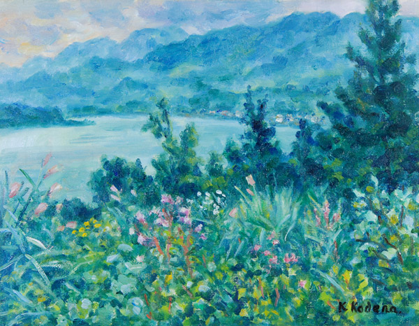 小寺健吉 「山中湖畔」 油彩6号｜【Arts Ship】のむら画廊