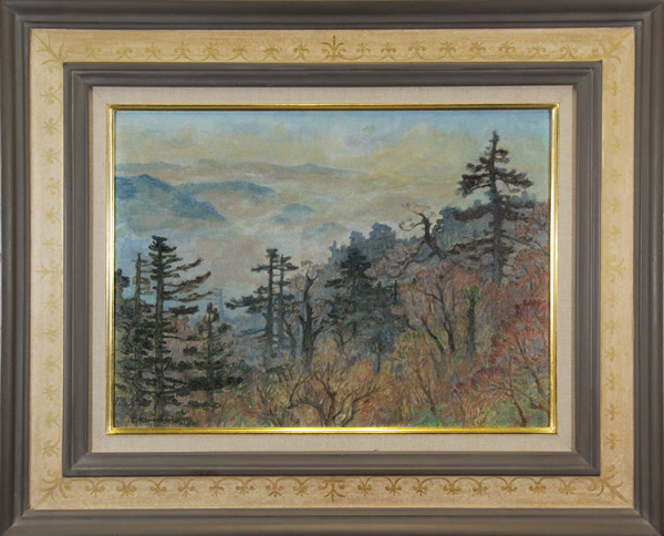 鹿子木孟郎 「大峯山上ノ朝霧」 油彩8号｜【Arts Ship】のむら画廊