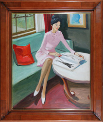 木下孝則 「婦人像」 油彩20号｜【Arts Ship】のむら画廊