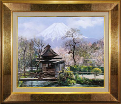 黒沢信男 「麗春富士」 油彩8号｜【Arts Ship】のむら画廊