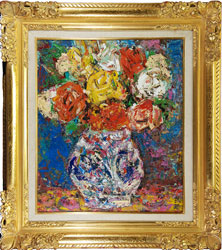 森田茂 「薔薇」 油彩10号｜【Arts Ship】のむら画廊