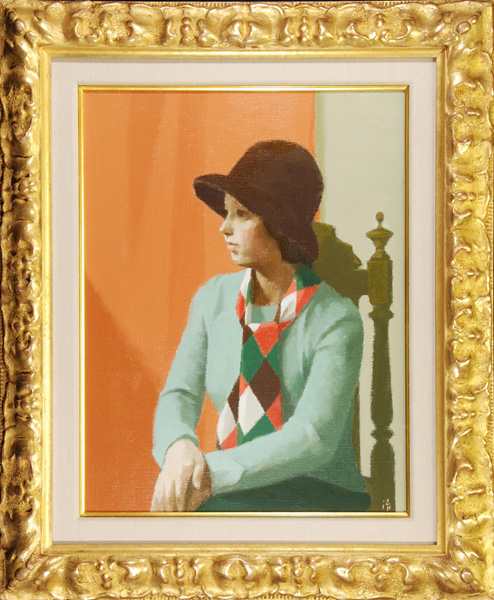 中村清治 「横顔の婦人」 油彩6号｜【Arts Ship】のむら画廊