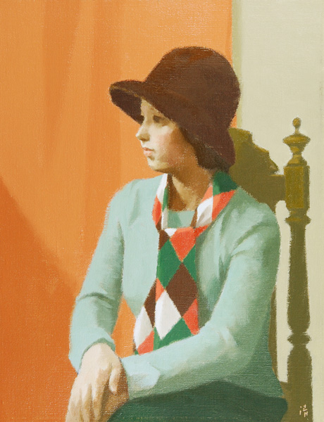 中村清治 「横顔の婦人」 油彩6号｜【Arts Ship】のむら画廊