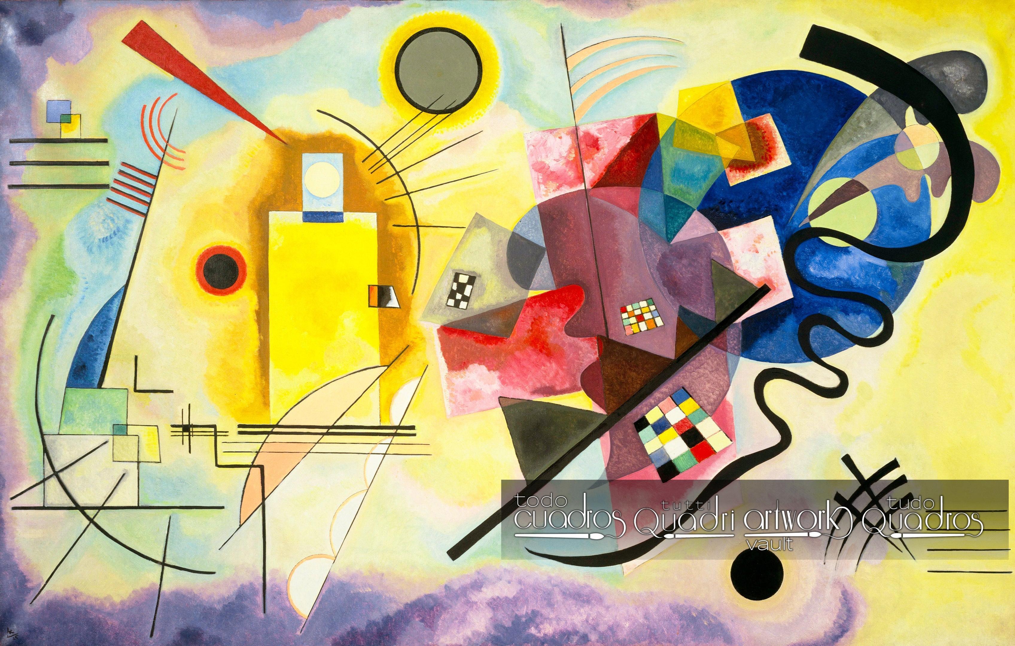 Wassily Kandinsky, Russian painter, colorful paintings.