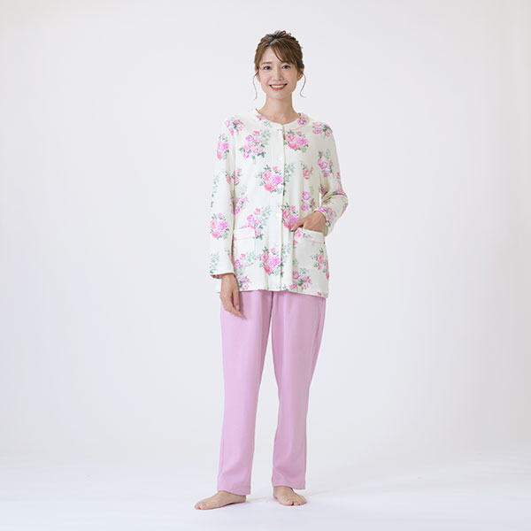 ミラ・ショーン】エアリースムース花柄プリントパジャマ | arakawa