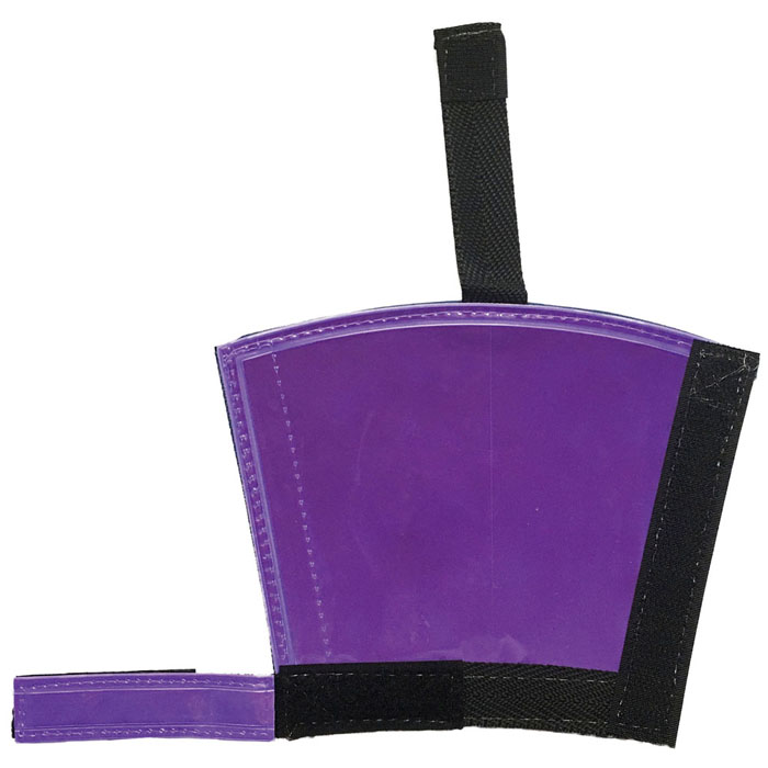 フルハーネスランヤード用反射カバー 目立ち帯 紫 1枚入り 取寄品