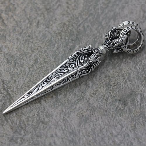 ソカロ/[シルバーネックレス]チベタン・ドラゴン・ダガー・ドージェ