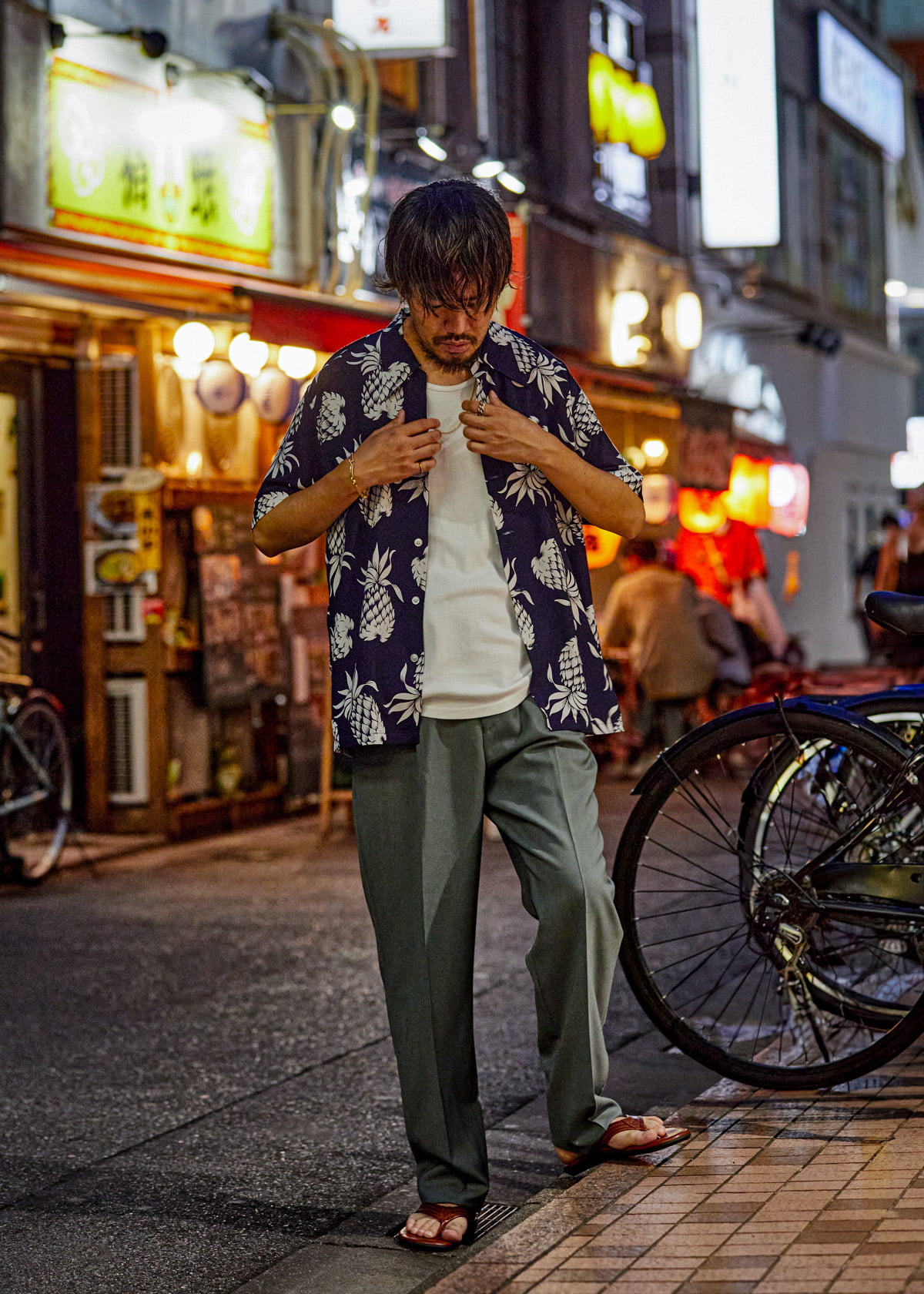 SUMMER NIGHT TOWN,IN ALOHA SHIRT - 夏の夜をアロハで彷徨う