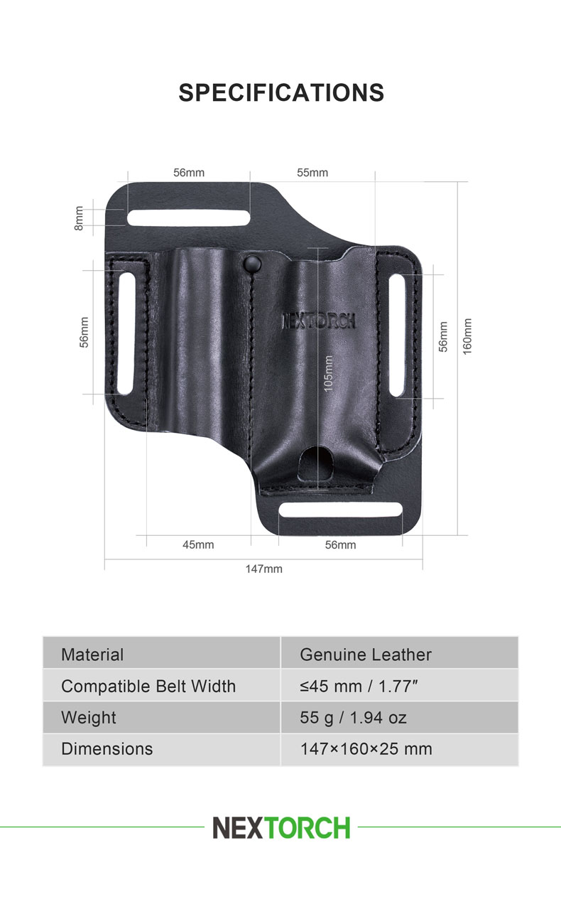 ネクストーチ NEXTORCH V40 EDC レザーホルスター