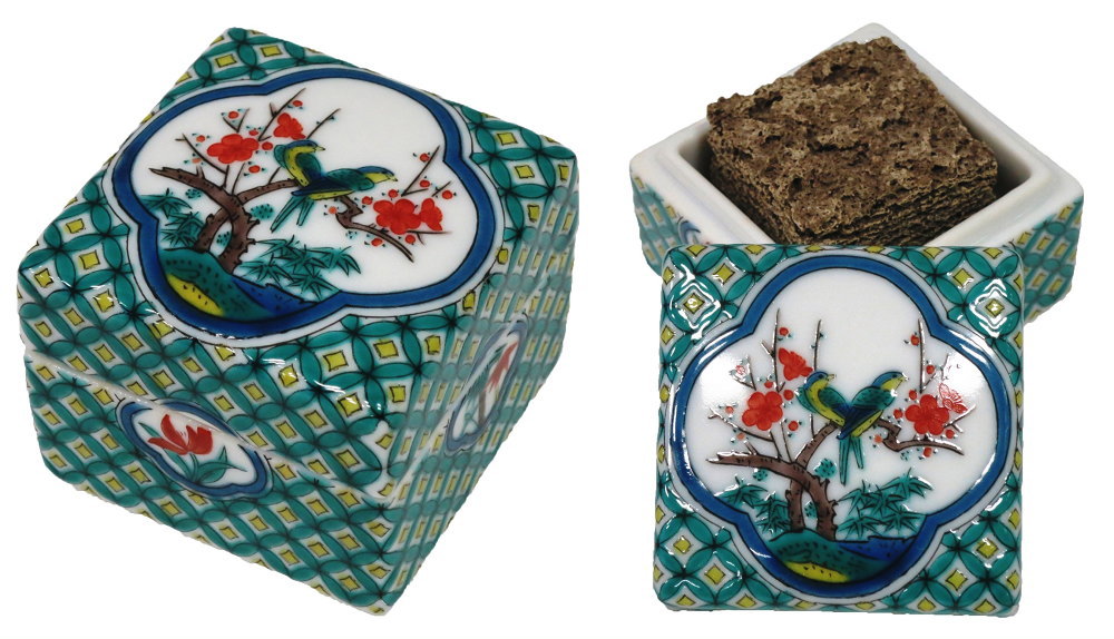九谷焼 香箱 香り箱-G-CUBE-伝統工芸九谷焼・香炉香立香皿・G-CUBE香箱