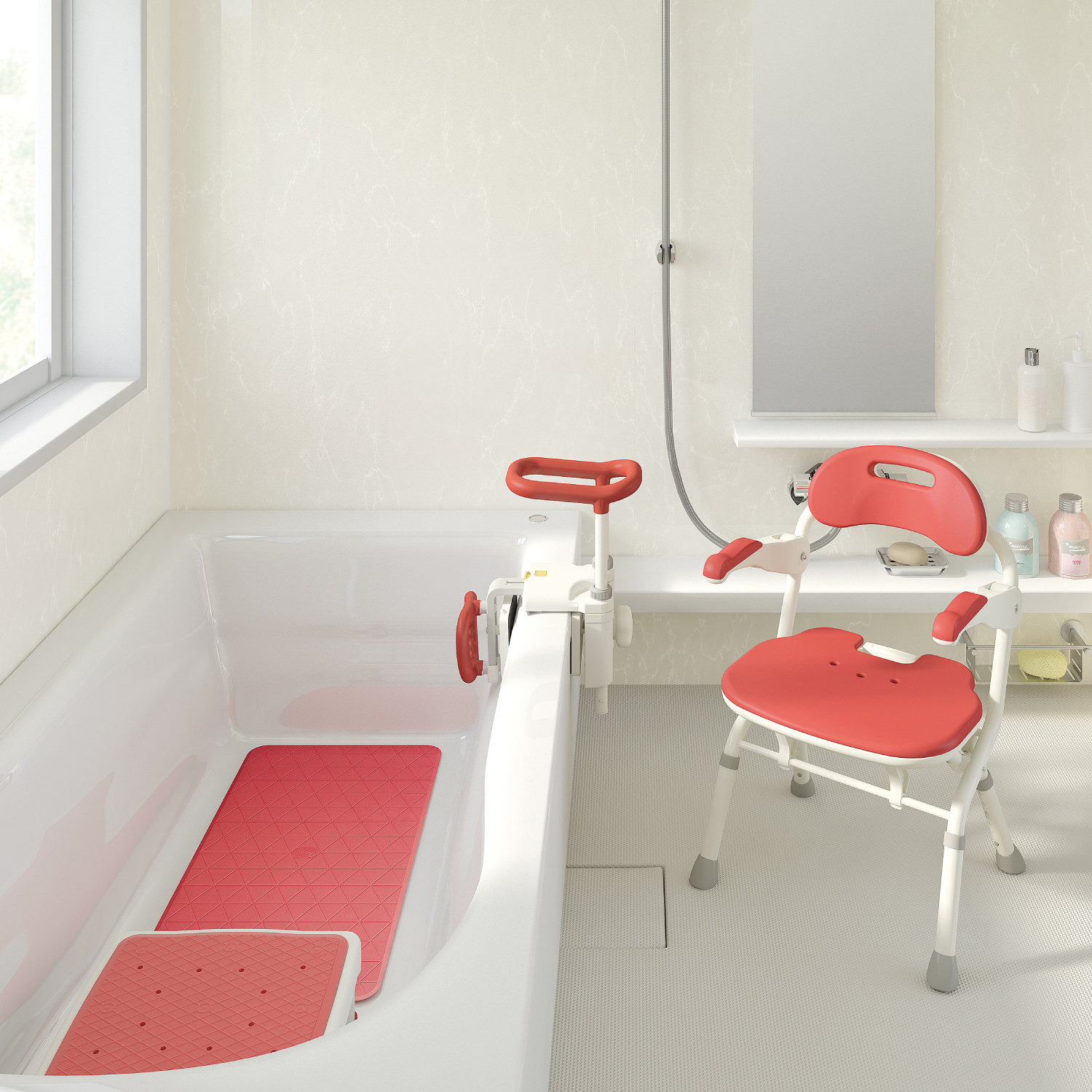 折りたたみシャワーベンチ FS | 【安寿】の介護用品 | アロン化成