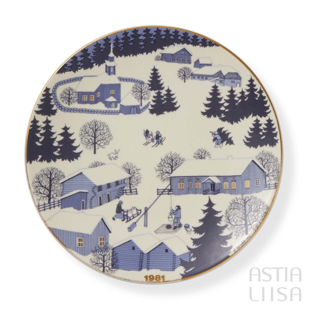 Arabia Christmas プレート 1981, ヴィンテージ | Astialiisa Online