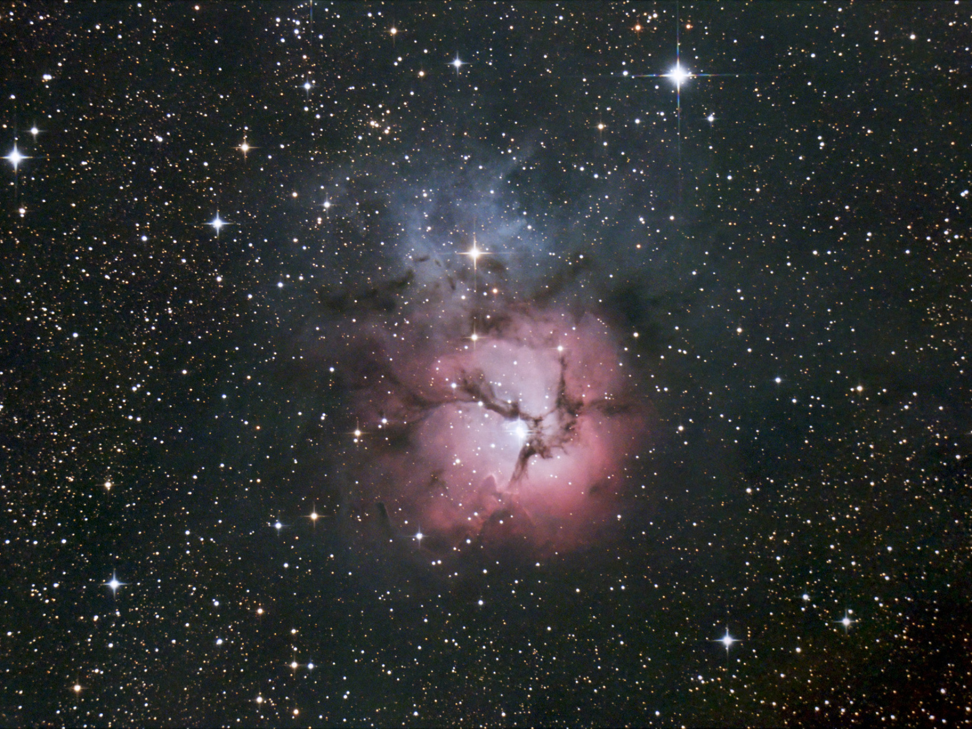 72411: いて座の三裂星雲 by 田中俊成 - 天体写真ギャラリー