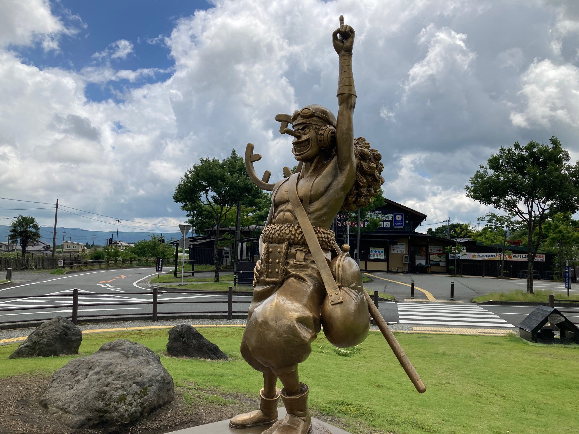 ウソップ像のミニフィギア 7月23日（土)から道の駅阿蘇で販売開始です