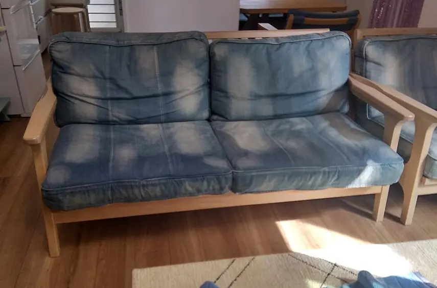 東京都 八王子市にて WTW 2人掛けソファ TISMO/ディズモ デニム を出張