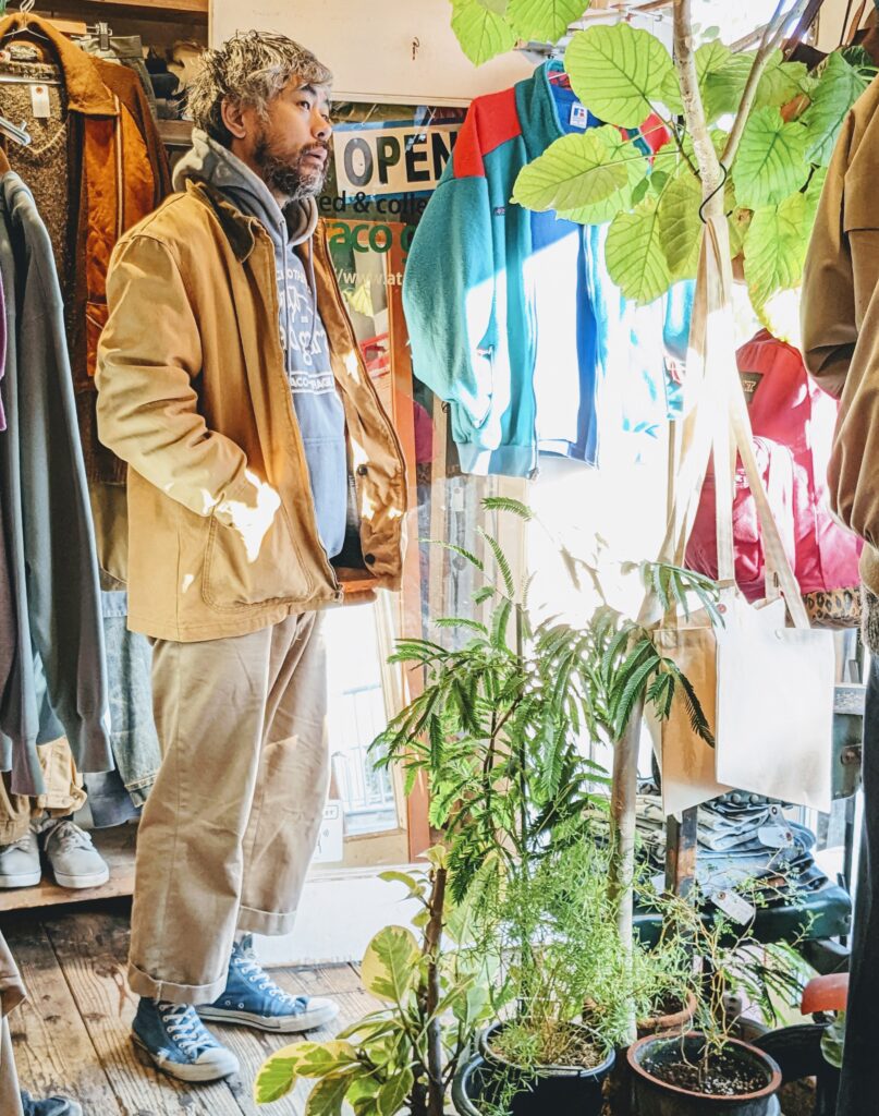 90S USA WOOLRICH DUCK JACKET LIGHT-BROWN MENS-M | 古着屋ataco garage