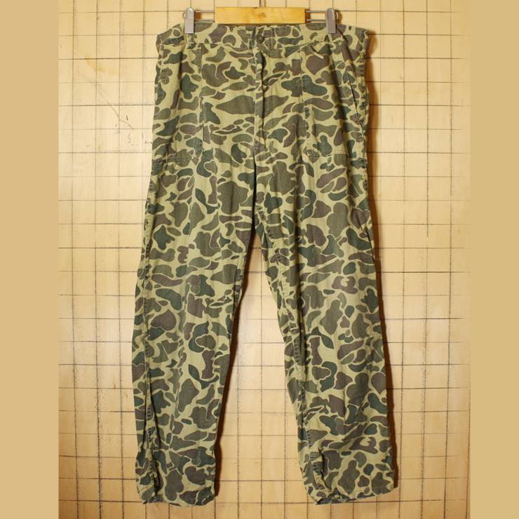 60s 70s ダックハンターカモ ハンティング パンツ W36相当 迷彩