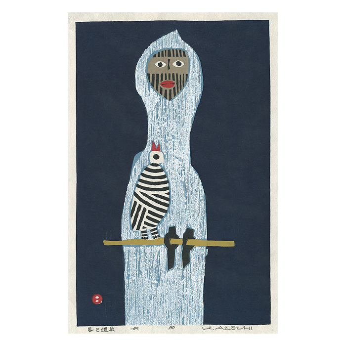 畦地梅太郎 あとりえ・う web shop 木版画 山男(中型作品 その1)