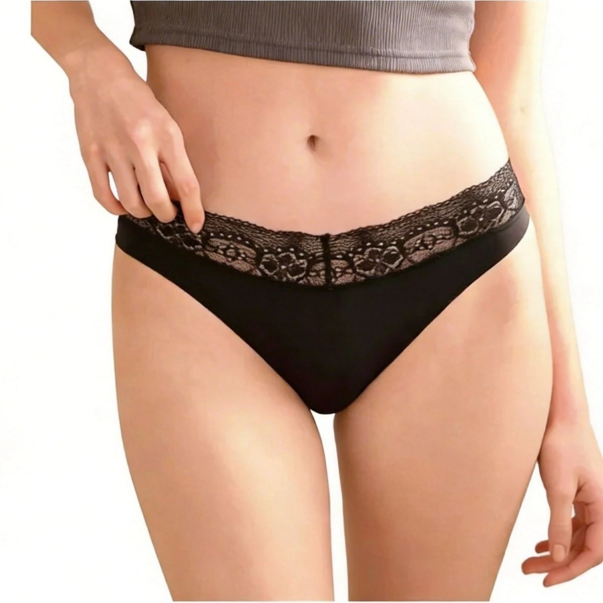 She Free サニタリーショーツ 【吸水量5ml】吸水機能付ショーツ タンガ