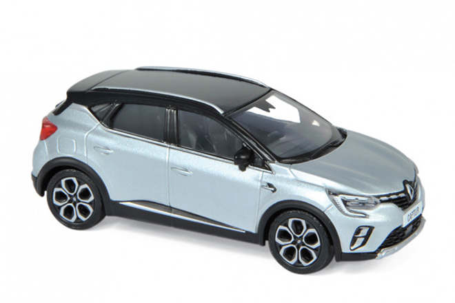 ノレブ1/43ミニカー ルノー・キャプチャー 2020 シルバー/ブラック