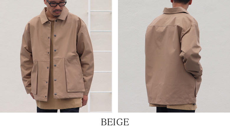 VENTILE®（ベンタイル）40/2耐水撥水ギャバ CPO コーチジャケット