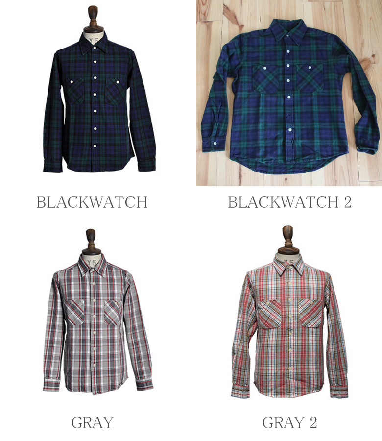 ヘビーフランネル長袖ワークネルシャツ［Lady's］ / CAMCO