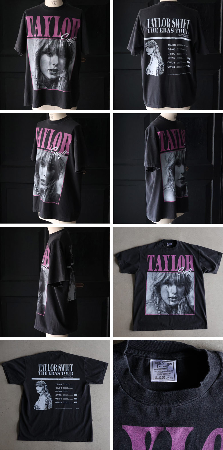 TAYLOR SWIFT THE ERAS TOUR AT SINGAPORE 2024 S/S TEE（テイラー