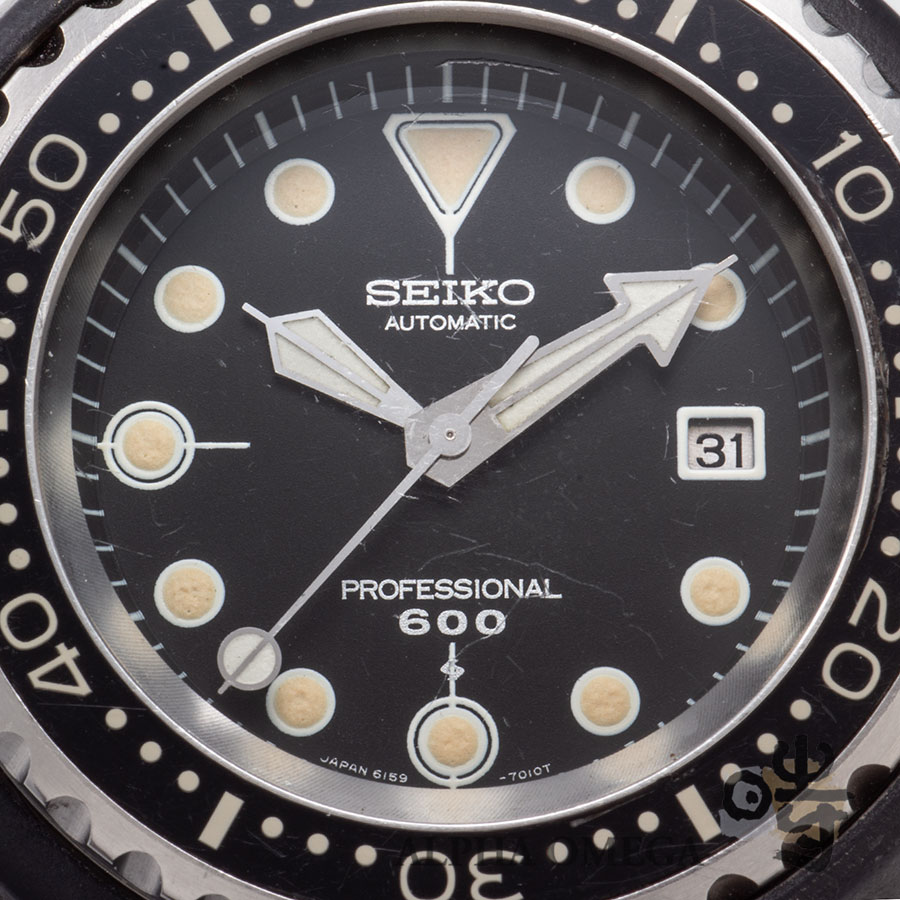 セイコー プロフェッショナルダイバー 600m Ref.6159-7010 前期文字盤
