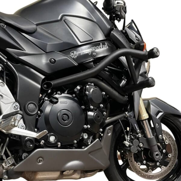 GSX-S750/GSR750用スライダー付エンジンガードで車体をガード｜AxxL