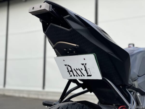 ZX6R (09-24) にウインカー内蔵ナンバーインフェンダーレス｜AxxL