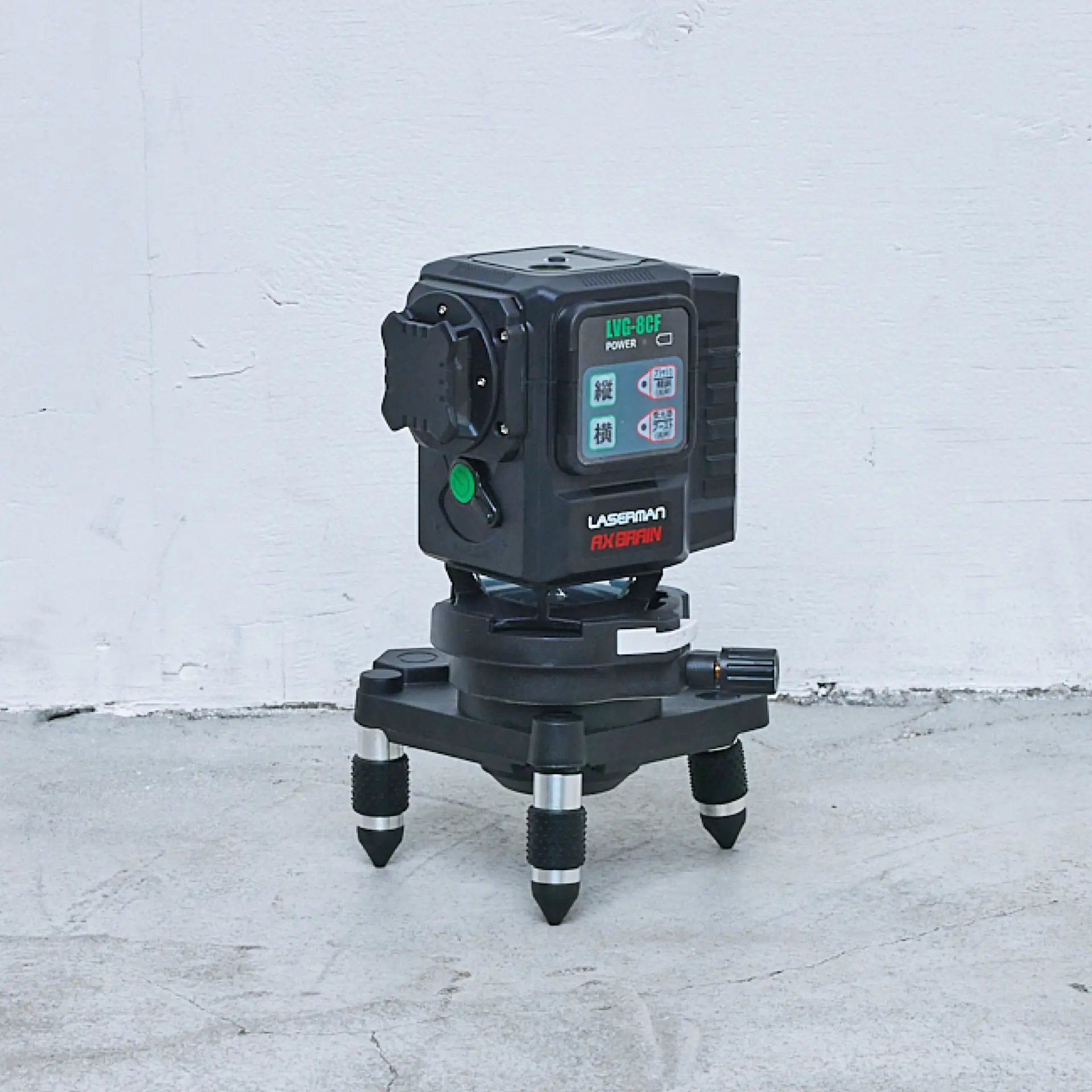 LVG-8CF フラッシュ グリーンレーザー円錐ミラー墨出し器 – アックス